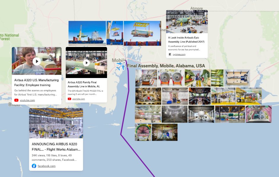 Mapped An Interactive Journey Of The Airbus A320 Supply Chain 